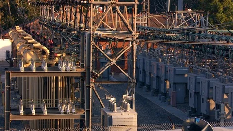 Electrical substation Stock Footage 86220233