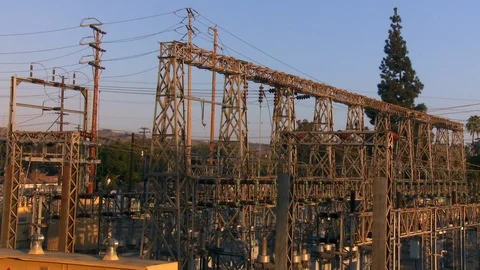 Electrical substation Stock Footage 86220272