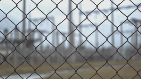 Electrical substation Stock Footage