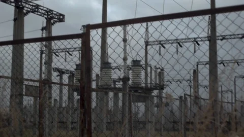 Electrical substation Stock Footage 123362396