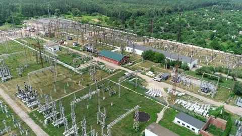Electrical substation Stock Footage 287554146