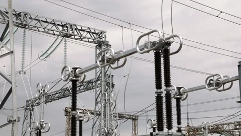 Electrical substation. Stock Footage 289549814