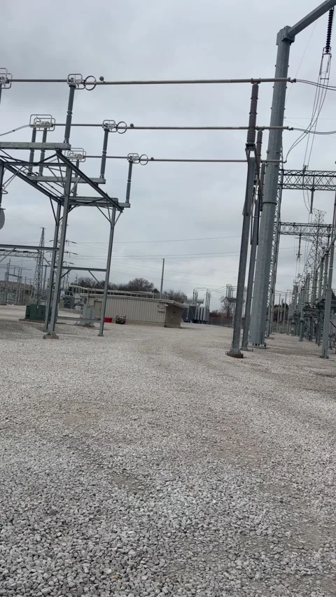 Electrical substation infrastructure Stock-Footage 332578011