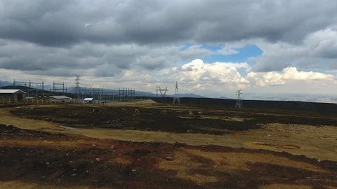 Electrical Substation La Cumbre Stock Footage 95549961