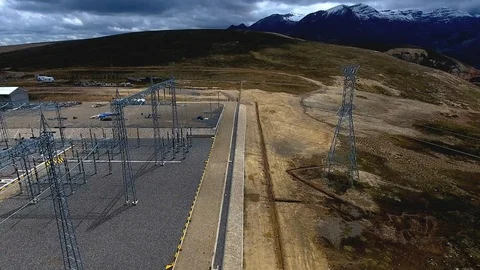 Electrical Substation La Cumbre Stock Footage 95554901