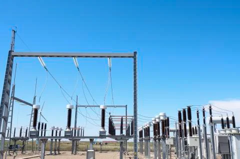 Electrical substation Stock Photos