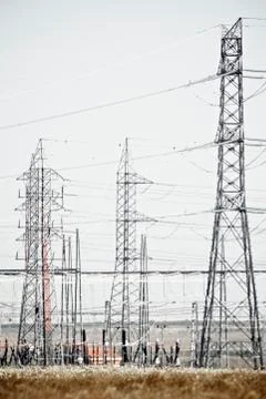 Electrical substation Fotos de archivo