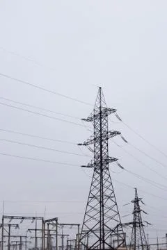 Electrical substation Stock Photos