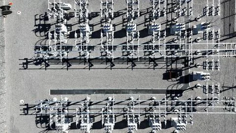 Electrical Substation - Power Grid - Syracuse, NY Stockfoto's