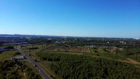 Electrical substation. Power supply system. Energetics Video stock 135049044