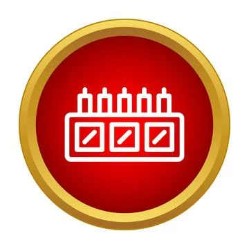 Electrical substation transformer icon representing energy distribution Illustrazione stock