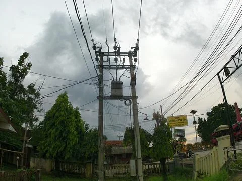 Electrical substations Stockfoto's