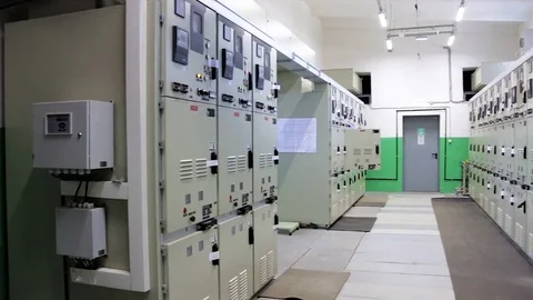 Electrical switch panel in plant Video stock 75913360