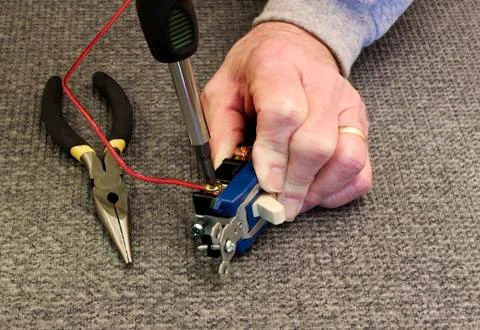 Electrical switch Stock Photos