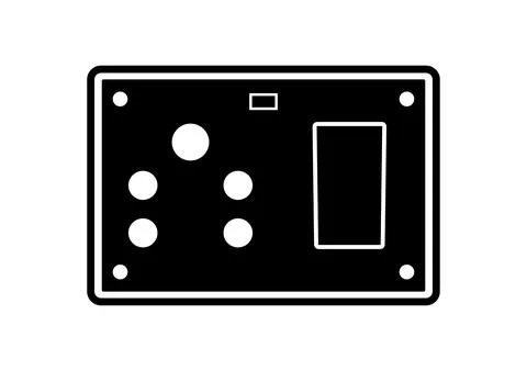 Electrical Switchboard Icon Stock Illustration