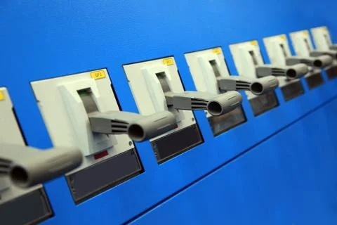 Electrical switches Stock Photos