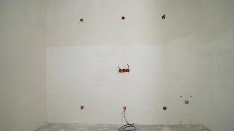 Electrical system being installed in a house under renovation, showing juncti Photos