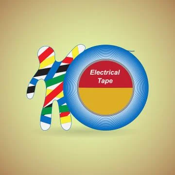 Electrical Tape Vinyl Stock Illustration