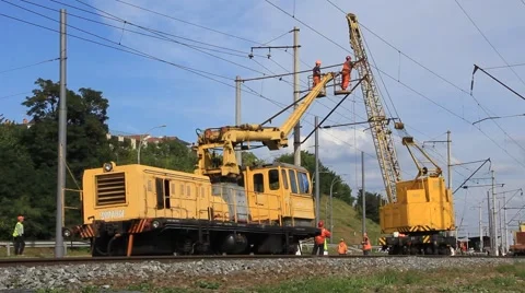 Electrical technicians Stock Footage 906477