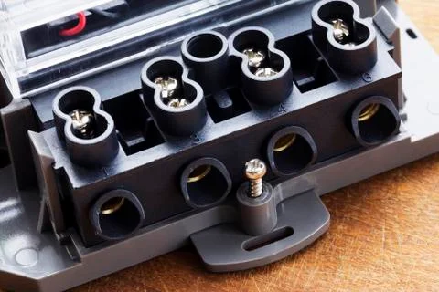 The electrical terminals 库存照片
