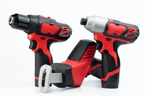 Electrical tools worker set Stock Illustration