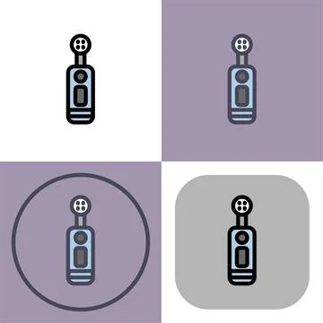 Electrical tooth brush icon symbol - Electrical tooth brush for human hygiene イラスト素材