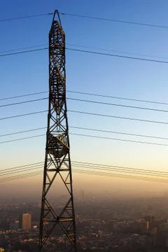 Electrical tower Barcelona Stock Photos