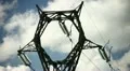 Electrical tower on cloudy sky HD Footage
