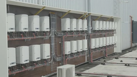 Electrical transformer boxes Stock Footage 78030365