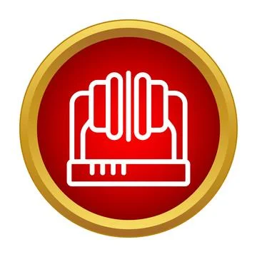 Electrical transformer generating power and energy icon Illustrazione stock