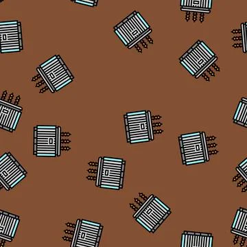 Electrical transformer industry vector seamless pattern イラスト素材