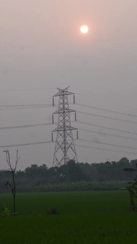 Electrical Transmission Tower Stock Footage 333916945