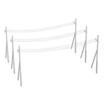 Electrical transmission tower pylon Illustrazione stock