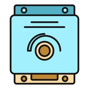 Electrical voltage stabilizer regulating power current icon Ilustración de archivo