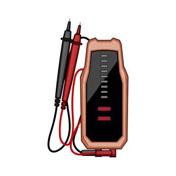 Electrical voltage tester measuring circuit current safety Stockillustratie