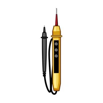 Electrical voltage tester measuring safety device Stock Illustration