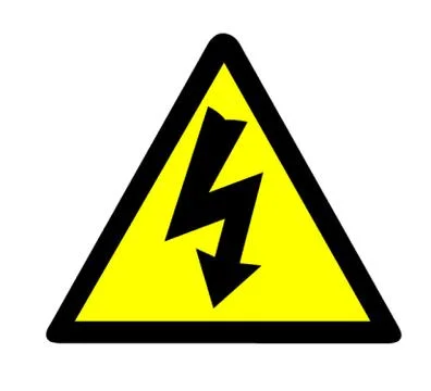 Electrical Warning Symbol Stock Illustration