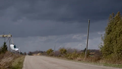 Electrical wind power. Wind farm turbine in motion. Stock Footage 142026940