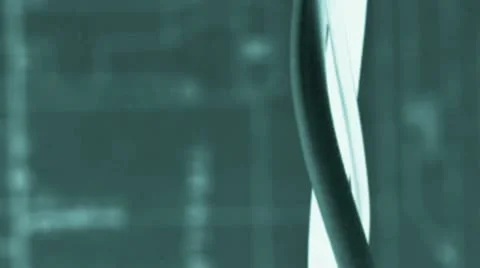 Electrical wire with blurred blueprint background Stock Footage 21306838