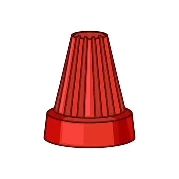 Electrical wire nut connector for safe attachment Stock Illustration