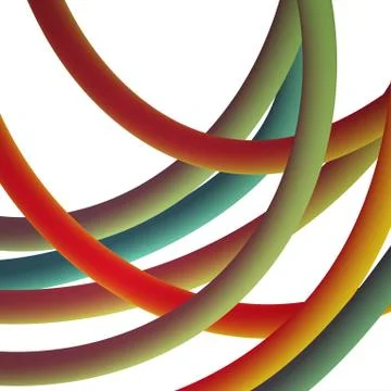 Electrical wires of different colors. Vector illustrtation Stock Illustration