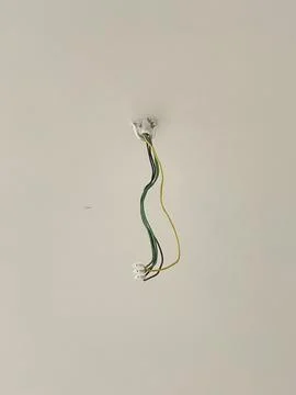 Electrical Wires Hanging from Ceiling Stock Photos