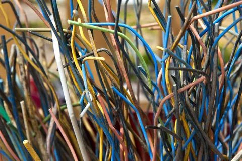 Electrical wires Stock Photos