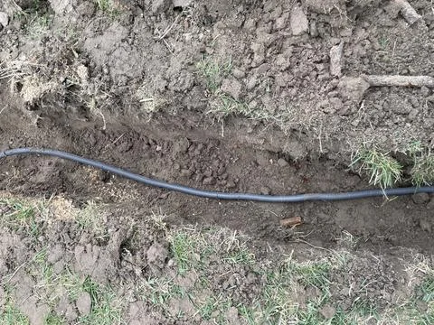 Electrical wiring assembly for cable installation 库存照片