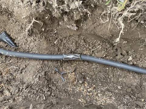 Electrical wiring assembly for cable installation 库存照片