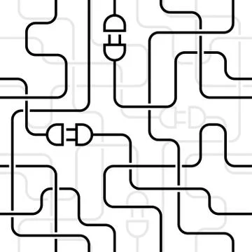 Electrical wiring background Stock Illustration
