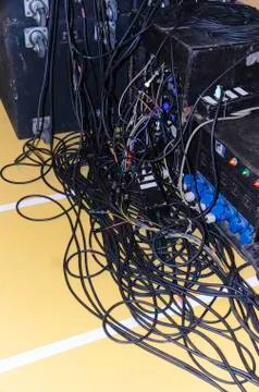 Electrical wiring Stock Photos