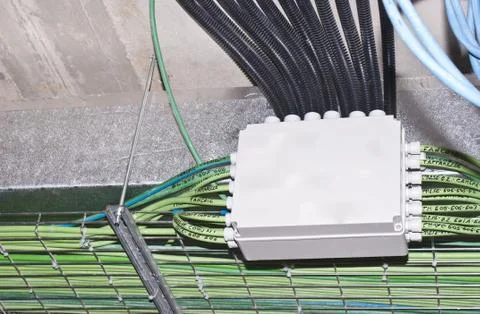 Electrical wiring system Stock Photos