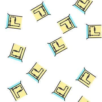 Electrical wiring vector seamless pattern Stock Illustration