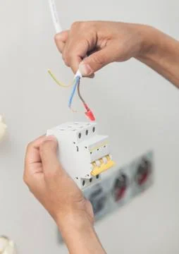 Electrical work Foto stock